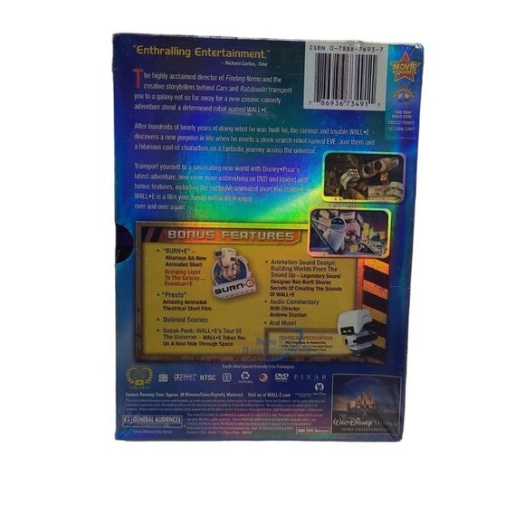 NEW Wall-E‎ Disney Pixar sealed DVD with bonus features - Picture 3 of 5